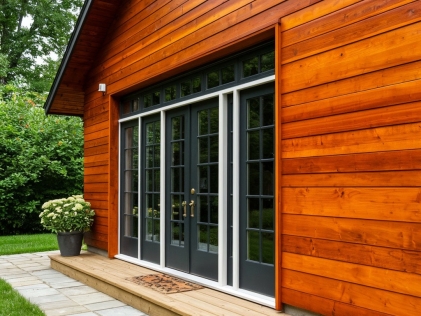 Огнезащита фасадов и наружных деревянных конструкций: лак и краска КЕРАМ КМ1 для долговечной защиты от огня и погоды